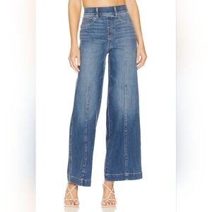 SPANX Seamed Front Wide Leg Jean in Vintage Indigo